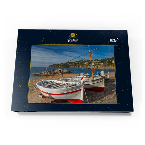 Placa Port-Bo, Calella de Palafrugell, Spanien 1000 Puzzle Schachtel Ansicht3