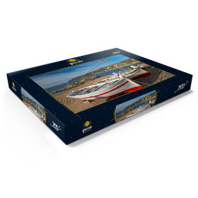 Darstellung des Puzzle Motivs Placa Port-Bo, Calella de Palafrugell, Spanien - Puzzleteile: 200