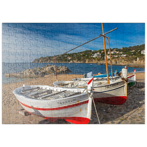 puzzleplate Placa Port-Bo, Calella de Palafrugell, Spanien 200 Puzzle