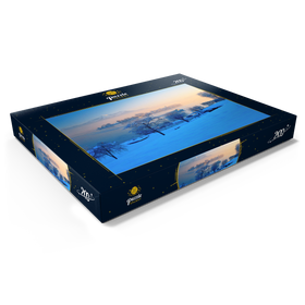 Darstellung des Puzzle Motivs Blick von Gstadt am Chiemsee zur Fraueninsel - Puzzleteile: 200