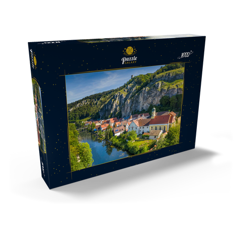 Ort Essing mit der Burg Randeck an der Altmühl 1000 Puzzle Schachtel Ansicht2