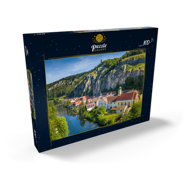 Ort Essing mit der Burg Randeck an der Altmühl 100 Puzzle Schachtel Ansicht2