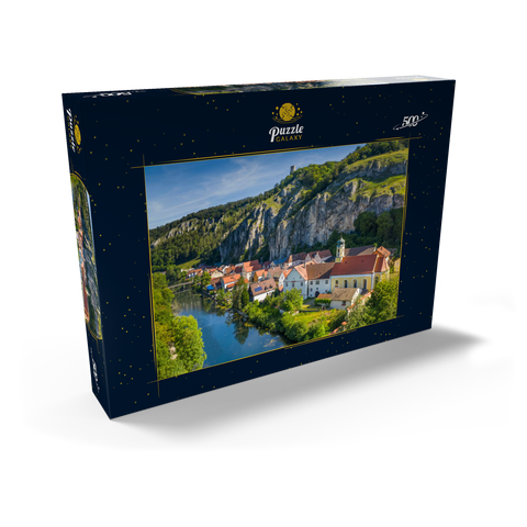 Ort Essing mit der Burg Randeck an der Altmühl 500 Puzzle Schachtel Ansicht2