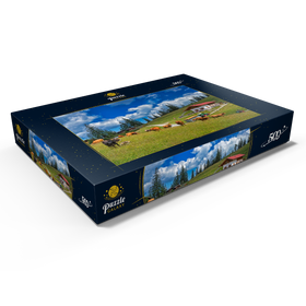 Darstellung des Puzzle Motivs Fischbachalm (1402m), Krün, Oberbayern - Puzzleteile: 500