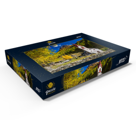 Darstellung des Puzzle Motivs Heilig-Geist-Kirche, 15. Jahrhundert, Kasern, Ahrntal, Trentino-Südtirol - Puzzleteile: 1000