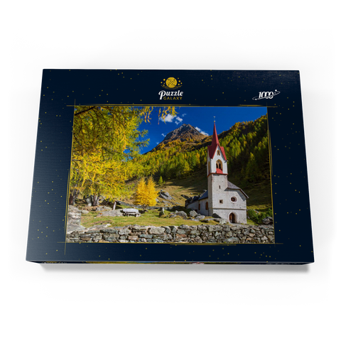 Heilig-Geist-Kirche, 15. Jahrhundert, Kasern, Ahrntal, Trentino-Südtirol 1000 Puzzle Schachtel Ansicht3