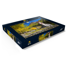 Darstellung des Puzzle Motivs Heilig-Geist-Kirche, 15. Jahrhundert, Kasern, Ahrntal, Trentino-Südtirol - Puzzleteile: 100