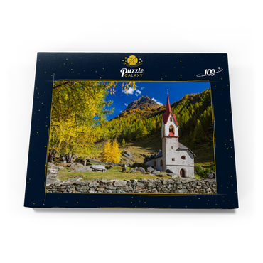 Heilig-Geist-Kirche, 15. Jahrhundert, Kasern, Ahrntal, Trentino-Südtirol 100 Puzzle Schachtel Ansicht3