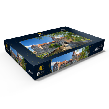 Wenzelschloss auf einer Insel in der Pegnitz im Nürnberger Land 1000 Puzzle Schachtel Ansicht1
