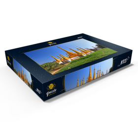 Darstellung des Puzzle Motivs Stupas in der Klosteranlage von Ywama am Inle See, Myanmar - Puzzleteile: 1000