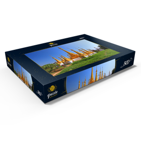 Darstellung des Puzzle Motivs Stupas in der Klosteranlage von Ywama am Inle See, Myanmar - Puzzleteile: 500