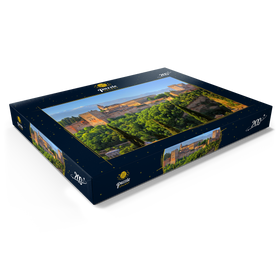 Alternative Darstellung des Puzzle-Motivs Blick zur Alhambra gegen die Sierra Nevada, Granada, Andalusien, Spanien – Puzzleteile: 200