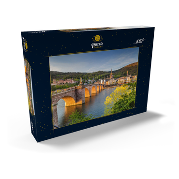 Heidelberger Schloss und Alte Brücke über den Neckar am frühen Morgen 1000 Puzzle Schachtel Ansicht2