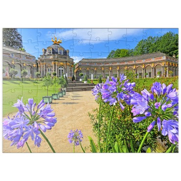 puzzleplate Orangerie und Sonnentempel der Eremitage, Bayreuth, Oberfranken 100 Puzzle