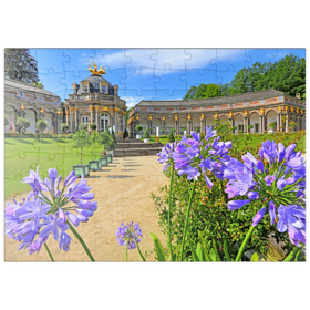 Darstellung des Puzzle Motivs Orangerie und Sonnentempel der Eremitage, Bayreuth, Oberfranken - Puzzleteile: 100