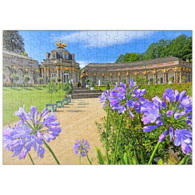 Darstellung des Puzzle Motivs Orangerie und Sonnentempel der Eremitage, Bayreuth, Oberfranken - Puzzleteile: 200