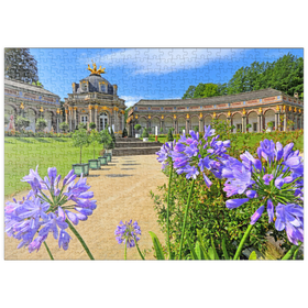 Darstellung des Puzzle Motivs Orangerie und Sonnentempel der Eremitage, Bayreuth, Oberfranken - Puzzleteile: 500