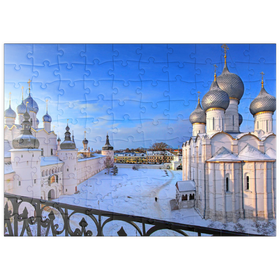 Darstellung des Puzzle Motivs Kreml von Rostow Welikij - Puzzleteile: 100