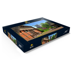 Darstellung des Puzzle Motivs Freilichtmuseum Ammerländer Bauernhaus und Kappenwindmühle - Puzzleteile: 200