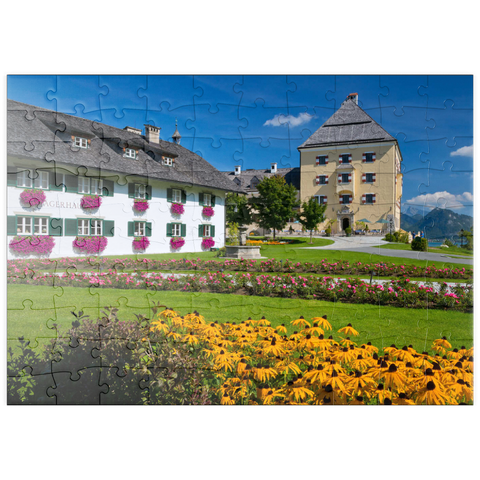 puzzleplate Schloss Fuschl am Fuschlsee 100 Puzzle