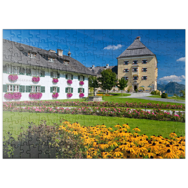 puzzleplate Schloss Fuschl am Fuschlsee 200 Puzzle