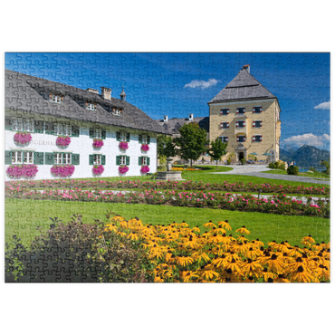 puzzleplate Schloss Fuschl am Fuschlsee 500 Puzzle