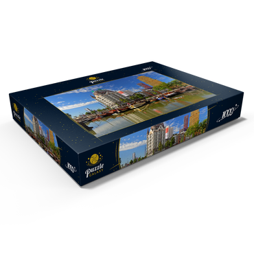 Oudehaven mit dem Witte Huis, Rotterdam, Südholland, Niederlande 1000 Puzzle Schachtel Ansicht1