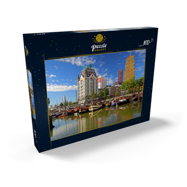 Oudehaven mit dem Witte Huis, Rotterdam, Südholland, Niederlande 100 Puzzle Schachtel Ansicht2
