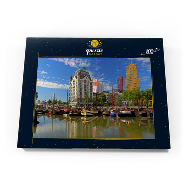 Oudehaven mit dem Witte Huis, Rotterdam, Südholland, Niederlande 100 Puzzle Schachtel Ansicht3
