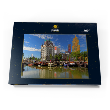 Oudehaven mit dem Witte Huis, Rotterdam, Südholland, Niederlande 500 Puzzle Schachtel Ansicht3