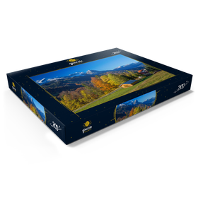 Darstellung des Puzzle Motivs Blick von der Pfeiffer-Alm zur Zugspitzgruppe, Garmisch-Partenkirchen - Puzzleteile: 200