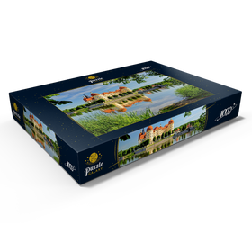 Alternative Darstellung des Puzzle-Motivs Schloss Moritzburg bei Dresden, Sachsen, Deutschland – Puzzleteile: 1000