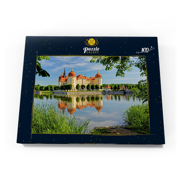 Schloss Moritzburg bei Dresden, Sachsen, Deutschland 100 Puzzle Schachtel Ansicht3