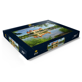 Alternative Darstellung des Puzzle-Motivs Schloss Moritzburg bei Dresden, Sachsen, Deutschland – Puzzleteile: 200