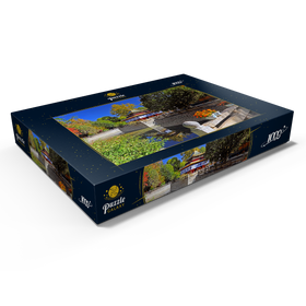 Alternative Darstellung des Puzzle-Motivs Wasserpavillon im Park der Sommerresidenz des Dalai Lamas, Tibet, China – Puzzleteile: 1000