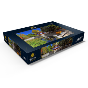Alternative Darstellung des Puzzle-Motivs Wasserpavillon im Park der Sommerresidenz des Dalai Lamas, Tibet, China – Puzzleteile: 500
