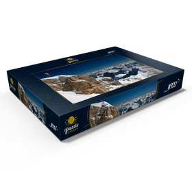 Alternative Darstellung des Puzzle-Motivs Gipfelkreuz der Zugspitze (2962m) – Puzzleteile: 1000