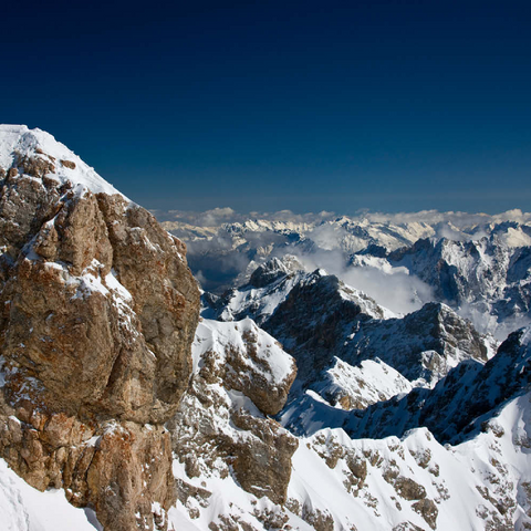 Gipfelkreuz der Zugspitze (2962m) 100 Puzzle 3D Modell