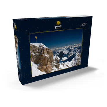 Gipfelkreuz der Zugspitze (2962m) 500 Puzzle Schachtel Ansicht2