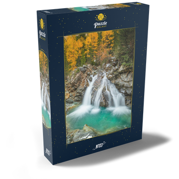 Wasserfall im Morteratsch Tal 1000 Puzzle Schachtel Ansicht2