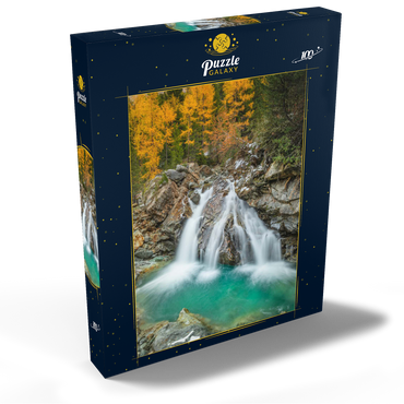 Wasserfall im Morteratsch Tal 100 Puzzle Schachtel Ansicht2