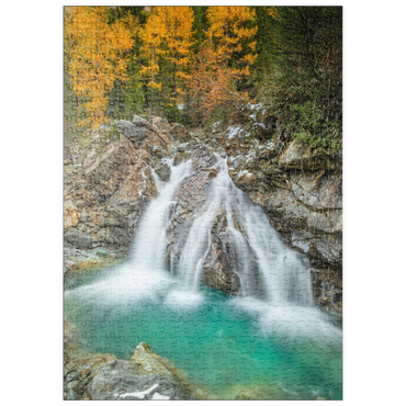 puzzleplate Wasserfall im Morteratsch Tal 500 Puzzle