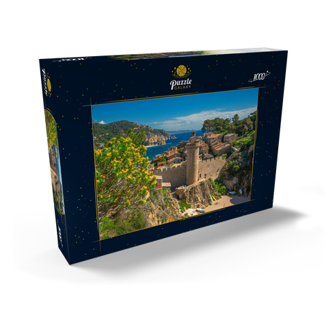 Mittelalterliche Stadtmauer der Vila Vella, Tossa de Mar, Costa Brava, Katalonien, Spanien 1000 Puzzle Schachtel Ansicht2