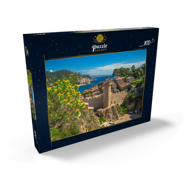 Mittelalterliche Stadtmauer der Vila Vella, Tossa de Mar, Costa Brava, Katalonien, Spanien 100 Puzzle Schachtel Ansicht2