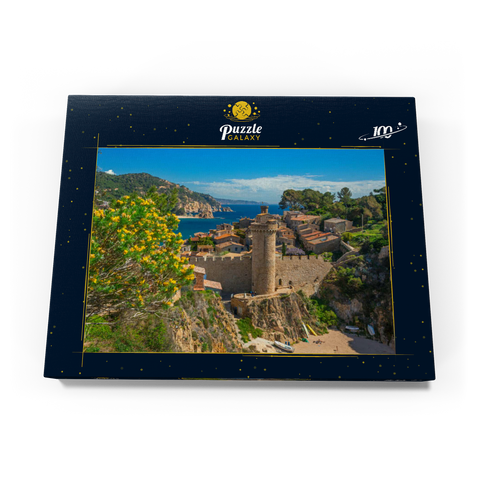 Mittelalterliche Stadtmauer der Vila Vella, Tossa de Mar, Costa Brava, Katalonien, Spanien 100 Puzzle Schachtel Ansicht3