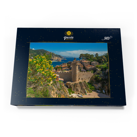 Mittelalterliche Stadtmauer der Vila Vella, Tossa de Mar, Costa Brava, Katalonien, Spanien 500 Puzzle Schachtel Ansicht3