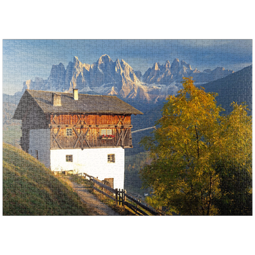 puzzleplate Geislergruppe, Dolomiten, Villnösstal, Provinz Bozen, Südtirol, Italien 1000 Puzzle