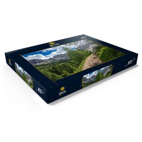 Darstellung des Puzzle Motivs Am Col Raiser mit Cislesalpe und Geislergruppe, St. Christina in Gröden, Südtirol - Puzzleteile: 100