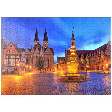 puzzleplate Altstadtmarktbrunnen (Marienbrunnen), Braunschweig 1000 Puzzle