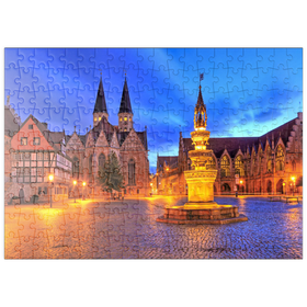 Darstellung des Puzzle-Motivs Altstadtmarktbrunnen (Marienbrunnen), Braunschweig – Puzzleteile: 200